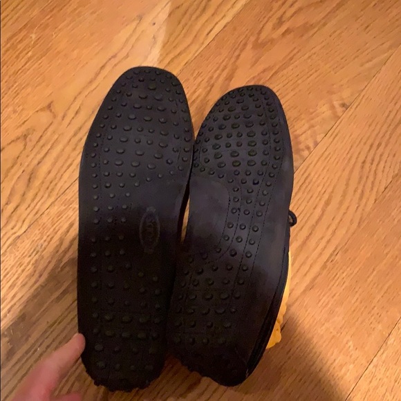 Tods Navy Suede Loafers - Picture 3 of 5